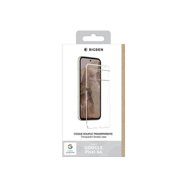 Coque - BIGBEN - Google Pixel 8a - Flexibel - Antigulning - Transparent