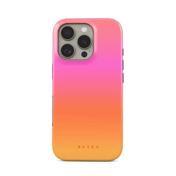 Skydd för iPhone 16 Pro MagSafe Tough Stötabsorberande Modell Sunset Club Burga Flerfärgad