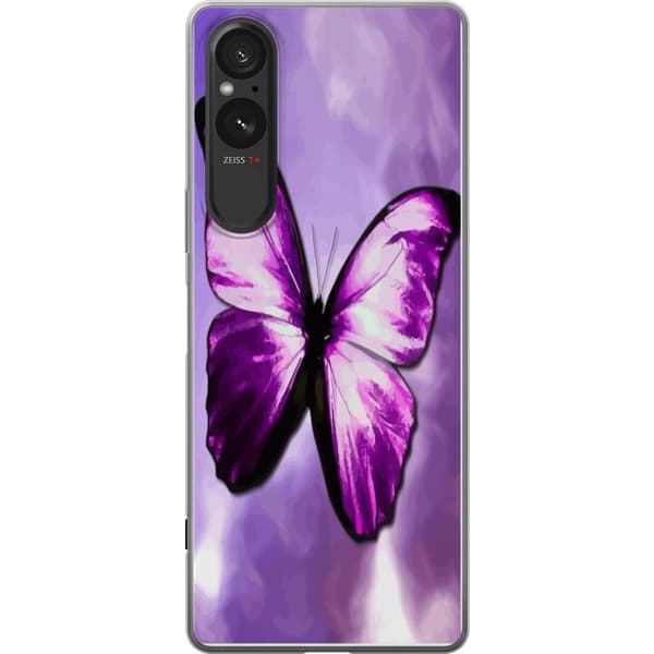 Sony Xperia 10 VI Genomskinligt Skal Fjäril