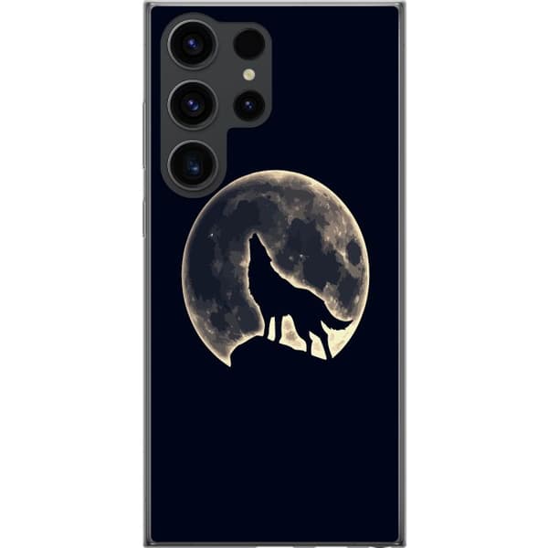 Samsung Galaxy S24 Ultra Genomskinligt Skal Varg Måne