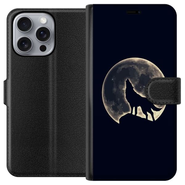 Apple iPhone 16 Pro Max Lompakkokotelo Suden Kuu