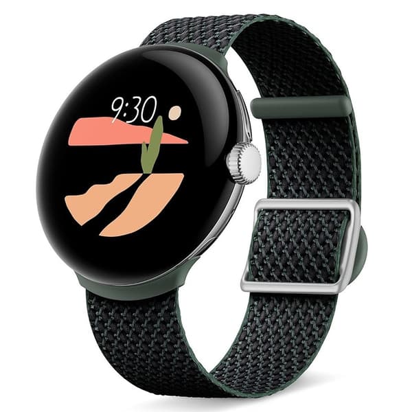 Google Original Pixel Watch/Pixel Watch 2/Pixel Watch 3 41mm Armband Woven Band Ivy