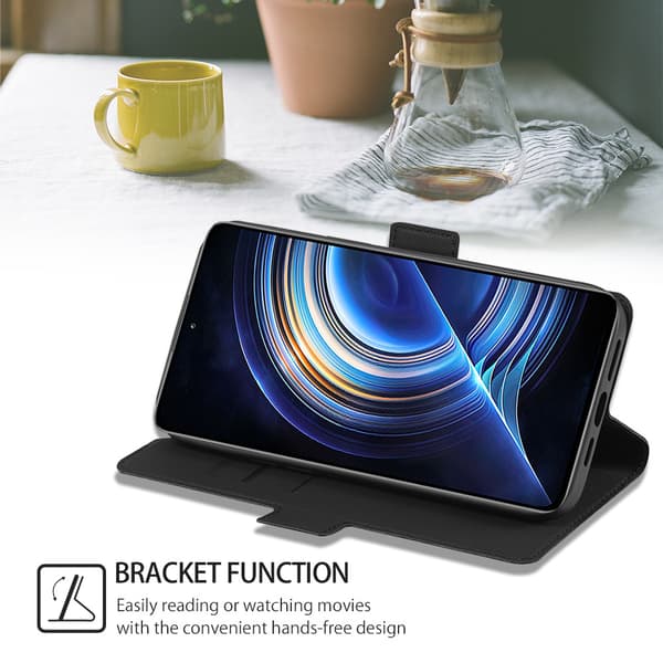 INF Redmi K70 Ultra telefondeksel med stativ - Svart