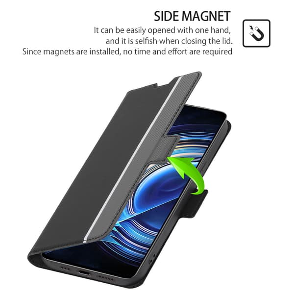INF Redmi Note 13 Pro+ 5G -kotelo, PU-nahkainen lompakkokotelo korttipaikalla ja jalustalla