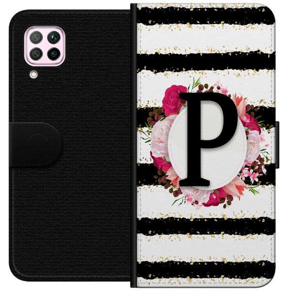 Huawei P40 lite Lompakkokotelo Kirjain P