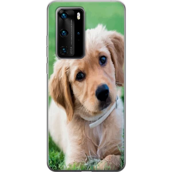 Huawei P40 Pro Läpinäkyvä kuori Koira