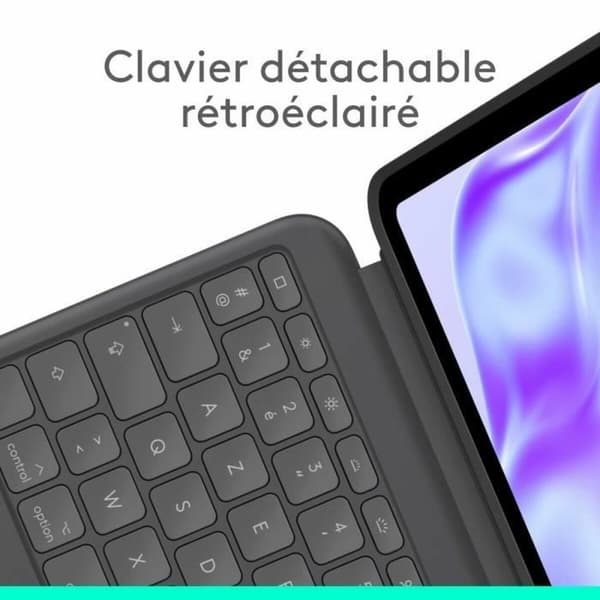 Tabletin kuori Logitech iPad Pro Musta Harmaa Grafiitinharmaa AZERTY QWERTY Qwerty US