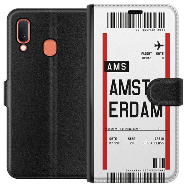 Samsung Galaxy A20e Tegnebogsetui Amsterdam