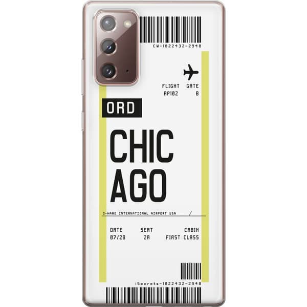Samsung Galaxy Note20 Genomskinligt Skal Chicago