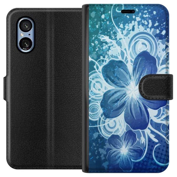Sony Xperia 5 V Lompakkokotelo Kukka