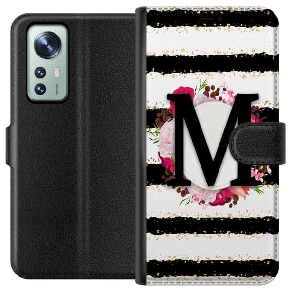 Xiaomi 12 Plånboksfodral Bokstaven M