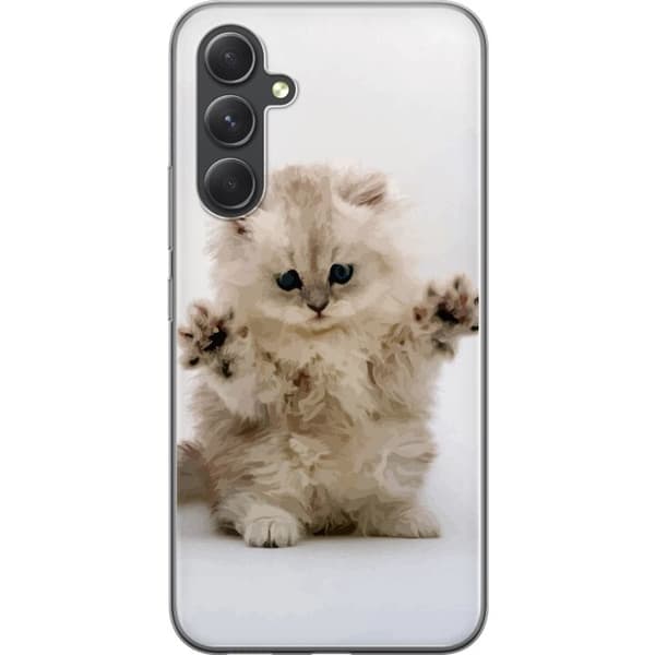 Samsung Galaxy S24 FE Gjennomsiktig deksel Katt