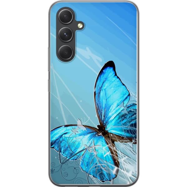 Samsung Galaxy S24 FE Genomskinligt Skal Fjäril