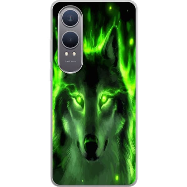 OnePlus Nord CE4 Lite Läpinäkyvä kuori Susi