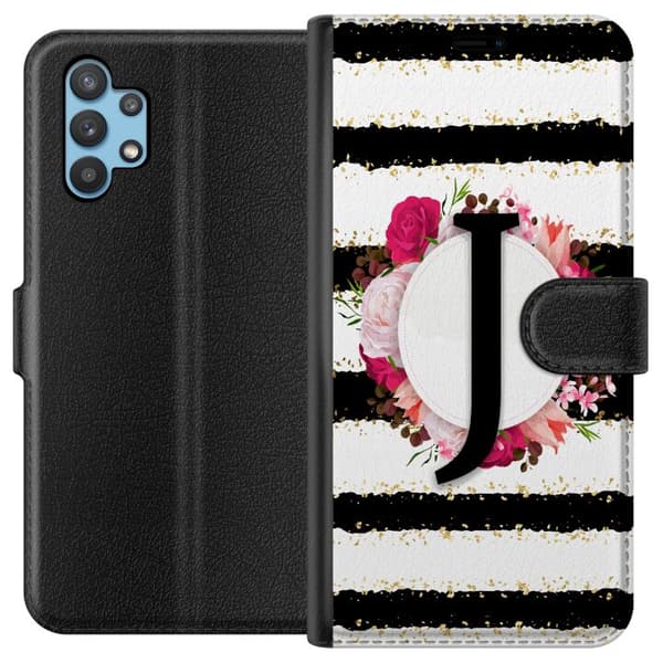 Samsung Galaxy A32 5G Tegnebogsetui Bogstavet J