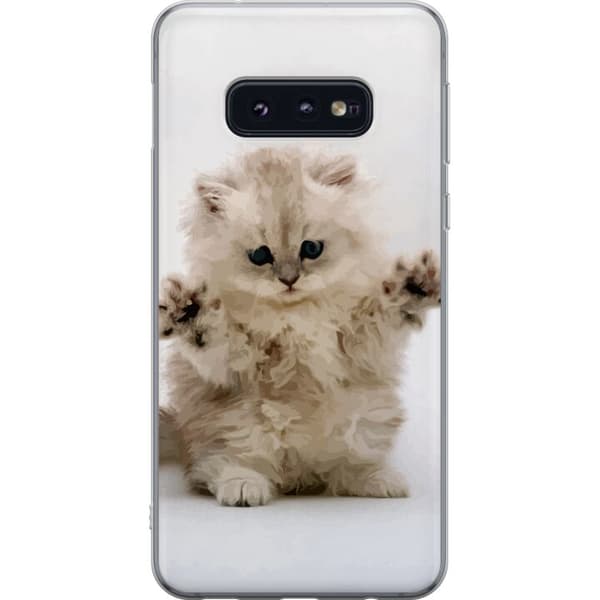 Samsung Galaxy S10e Genomskinligt Skal Katt