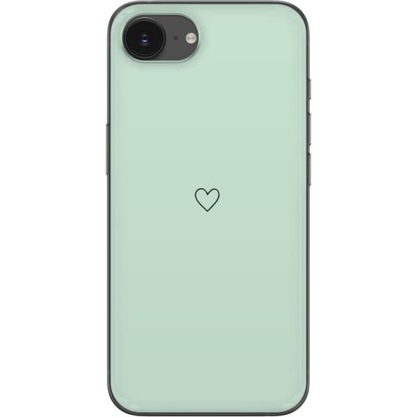Apple iPhone 16e Gennemsigtig cover Enkelt Hjerte