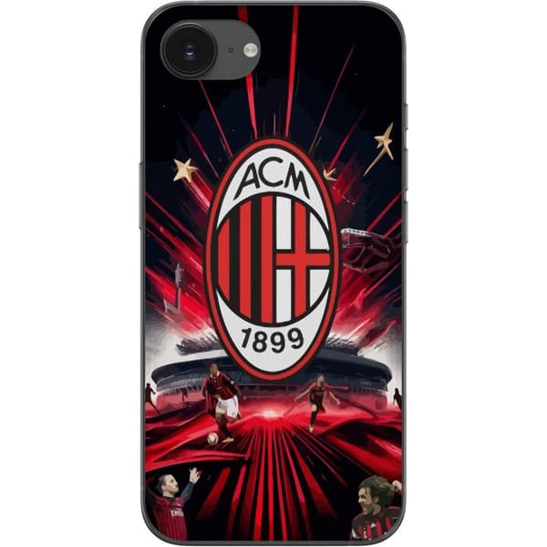 Apple iPhone 16e Gjennomsiktig deksel AC Milan