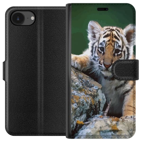 Apple iPhone 16e Plånboksfodral Tiger