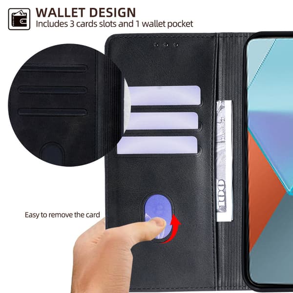 INF Flipfodral för Redmi Note 13 4G - Svart