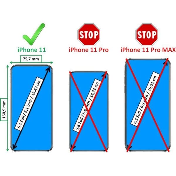 Fodral med lock för iPhone 11 6,1 i röd läder MELCKO