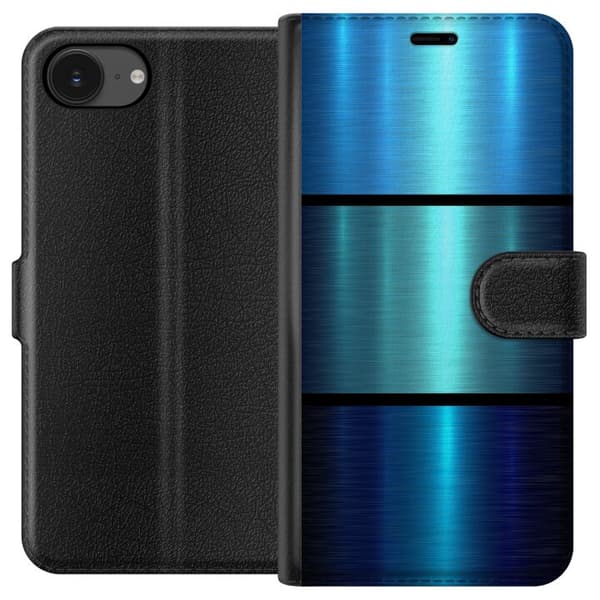 Apple iPhone 16e Plånboksfodral Blå