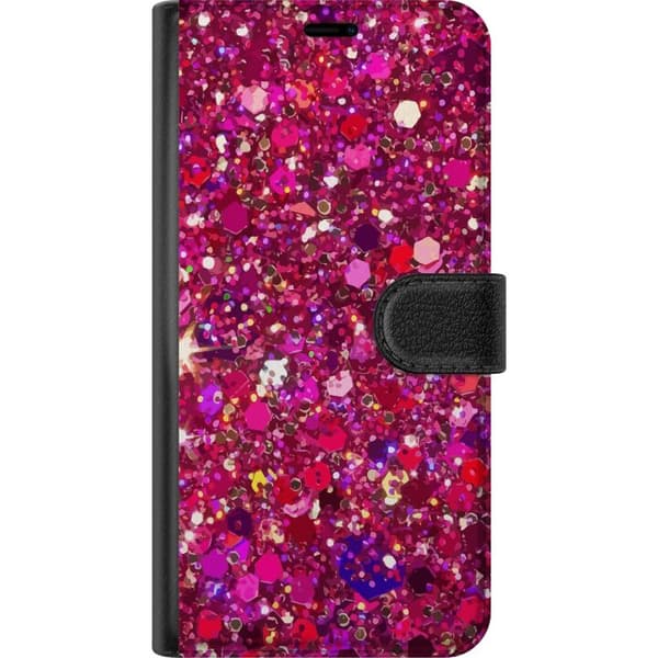 Apple iPhone 16e Lompakkokotelo Glitter