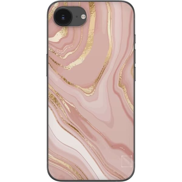 Apple iPhone 16e Gennemsigtig cover Marmor Guld