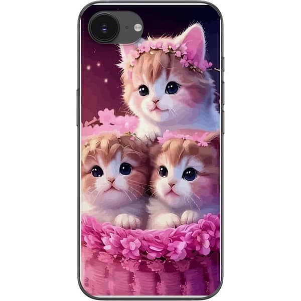 Apple iPhone 16e Läpinäkyvä kuori Kissat