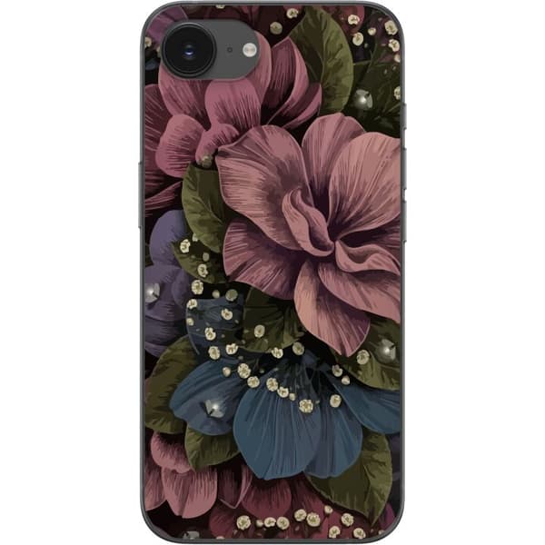 Apple iPhone 16e Läpinäkyvä kuori Kukat