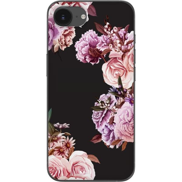 Apple iPhone 16e Gjennomsiktig deksel Blomster