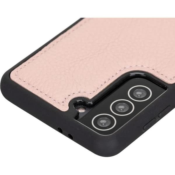 Skyddande läderfodral Solo Pelle för Samsung Galaxy S21 5G 6,3'' Rosa nude