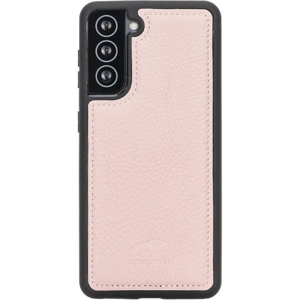 Skyddande läderfodral Solo Pelle för Samsung Galaxy S21 5G 6,3'' Rosa nude