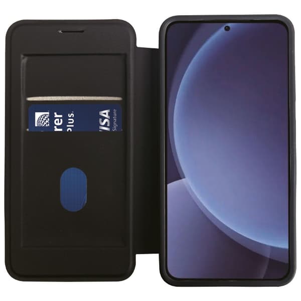 Vivanco Samsung Galaxy S25 Plus Kotelo Mag Wallet Musta