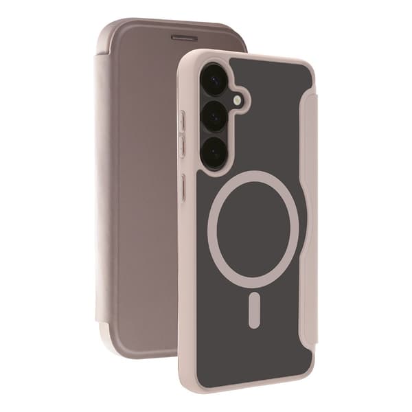 Vivanco Samsung Galaxy S25 Etui Mag Wallet Greige