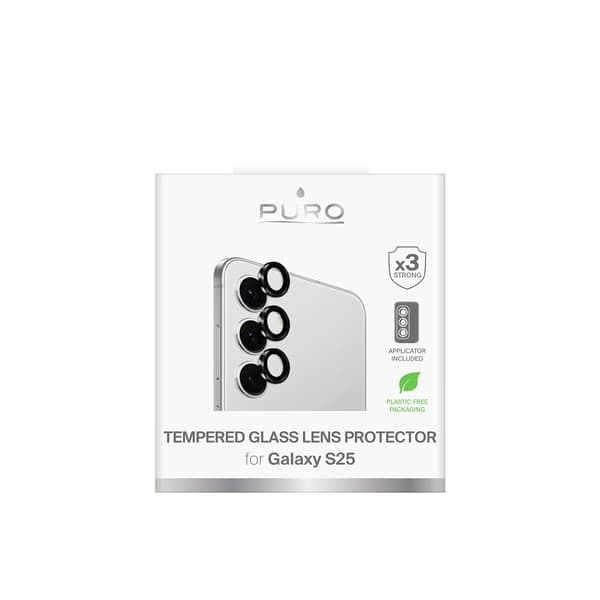 Puro Samsung Galaxy S25 Kameran suoja Tempered Glass