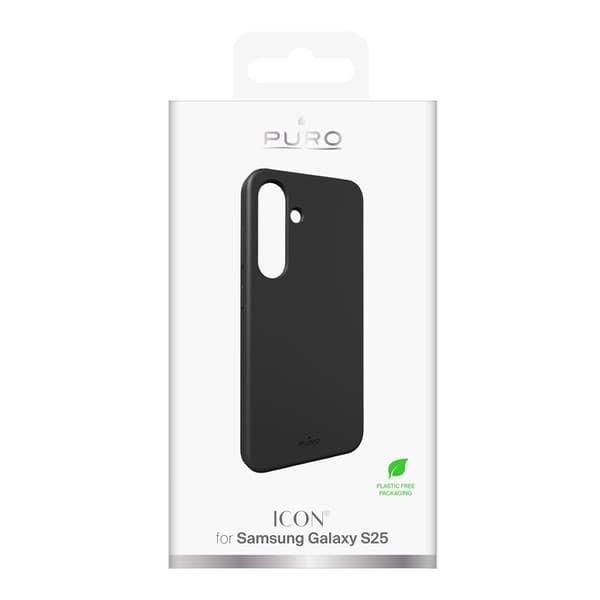 Puro Samsung Galaxy S25 Kuori Icon Musta