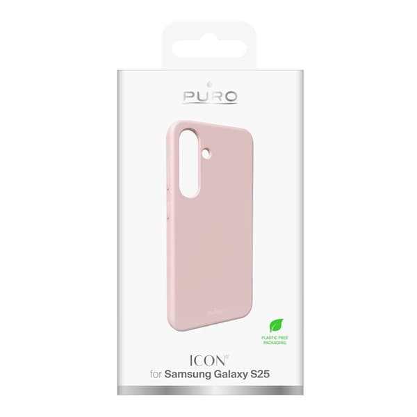 Puro Samsung Galaxy S25 Kuori Icon Vaaleanpunainen