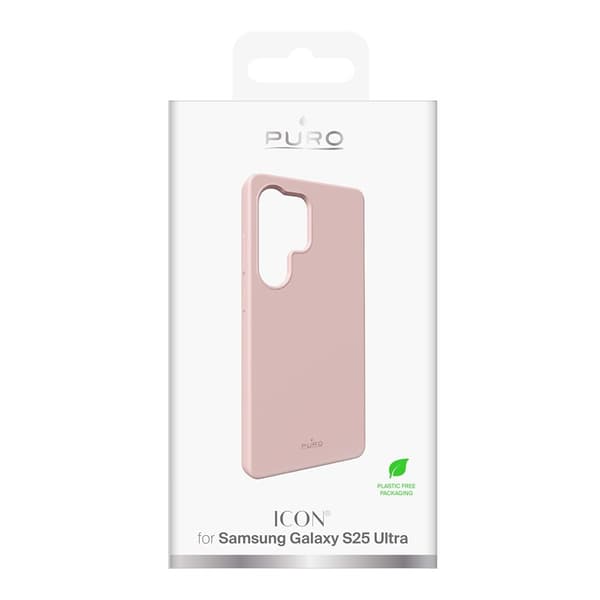 Puro Samsung Galaxy S25 Ultra Kuori Icon Vaaleanpunainen