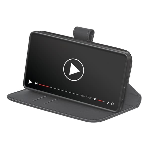 Puro Samsung Galaxy S25 Ultra Kotelo Wallet Stand Musta