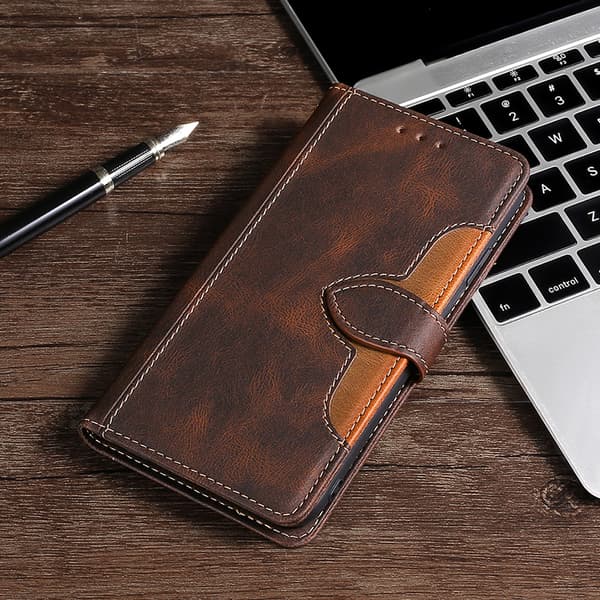 INF Redmi K70 Ultra Läderfodral, Brun - Flip Magnetisk Stängning
