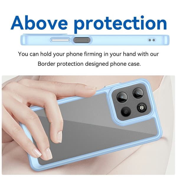 SKALO Motorola Moto G15 4G Color Bumper Suojakuori - Sininen