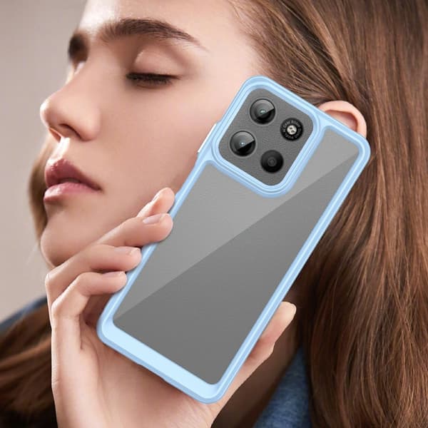 SKALO Motorola Moto G15 4G Color Bumper Suojakuori - Sininen