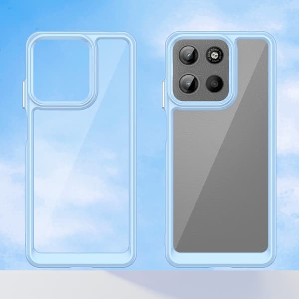SKALO Motorola Moto G15 4G Color Bumper Suojakuori - Sininen