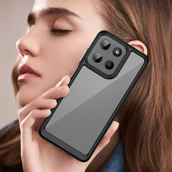 SKALO Motorola Moto G15 4G Color Bumper Skal - Svart