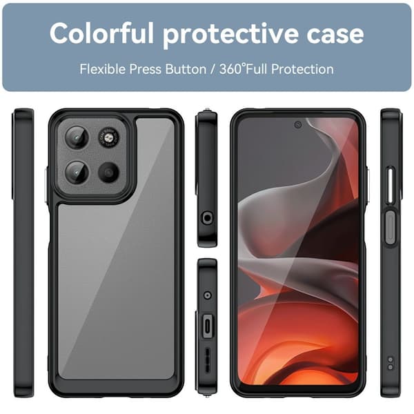 SKALO Motorola Moto G15 4G Color Bumper Skal - Svart