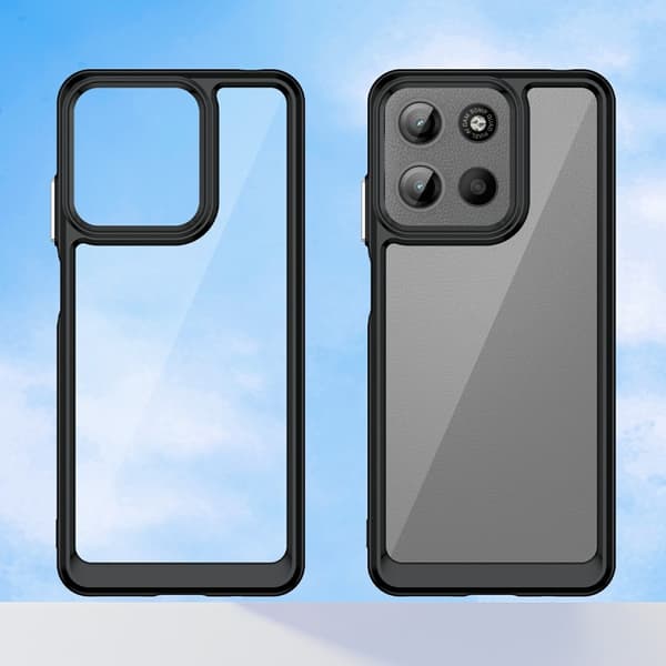 SKALO Motorola Moto G15 4G Color Bumper Skal - Svart