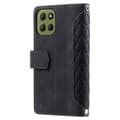 Pikkukuva 8 / 8: SKALO Motorola Moto G15 4G Style 005 Big Wallet Quiltat Lompakkokotelo - Musta