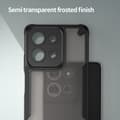 Pikkukuva 4 / 10: SKALO Motorola Moto G75 5G Armor Hybrid Frosted Suojakuori - Musta
