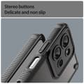 Pikkukuva 5 / 10: SKALO Motorola Moto G75 5G Armor Hybrid Frosted Suojakuori - Musta